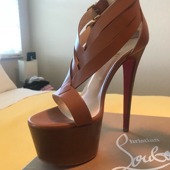 strappy platform high heels